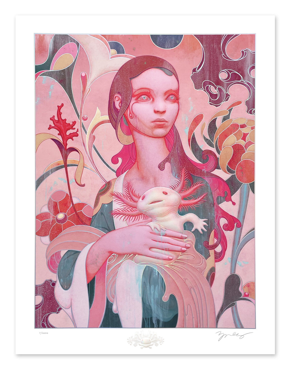 Lady with an Axolotl