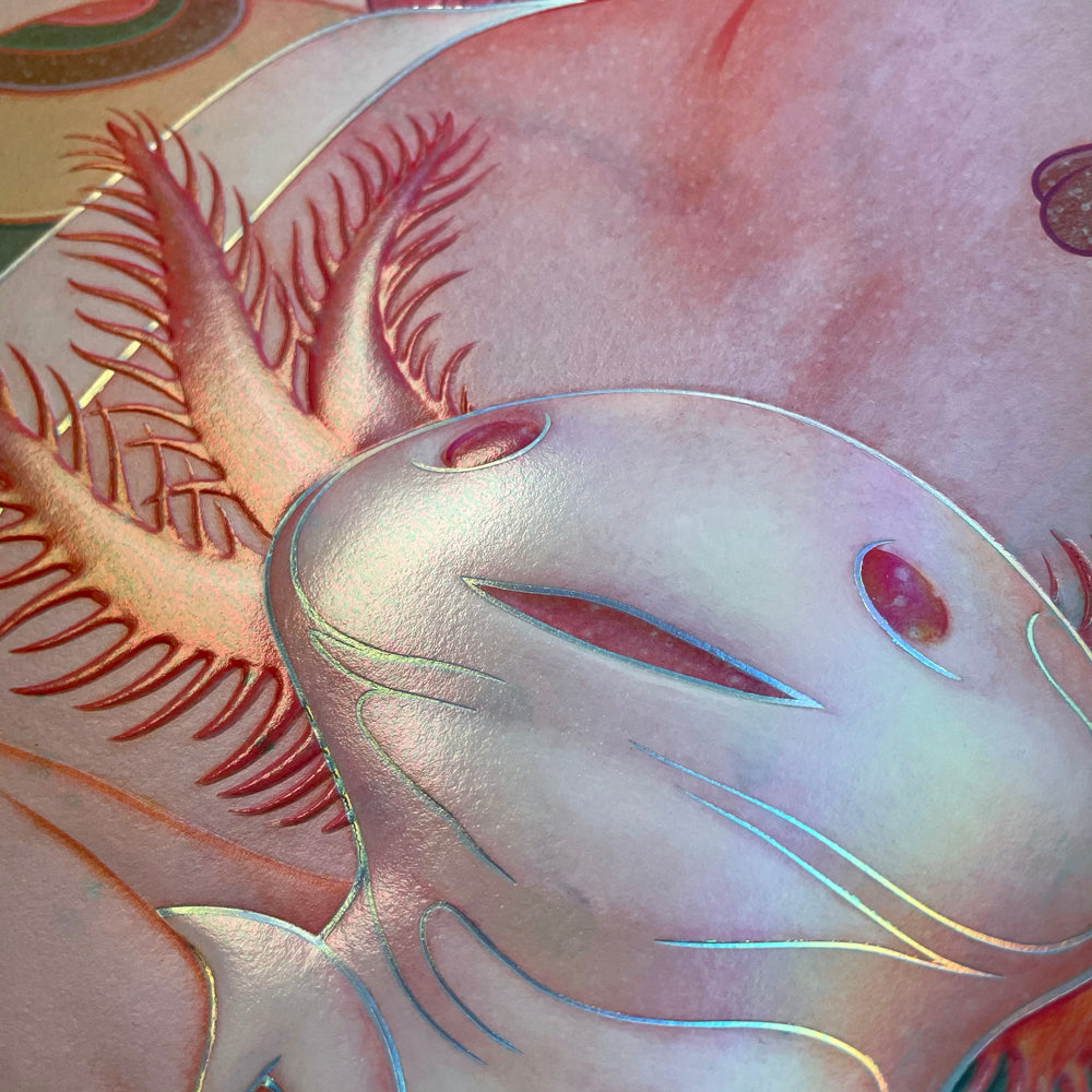 Lady with an Axolotl
