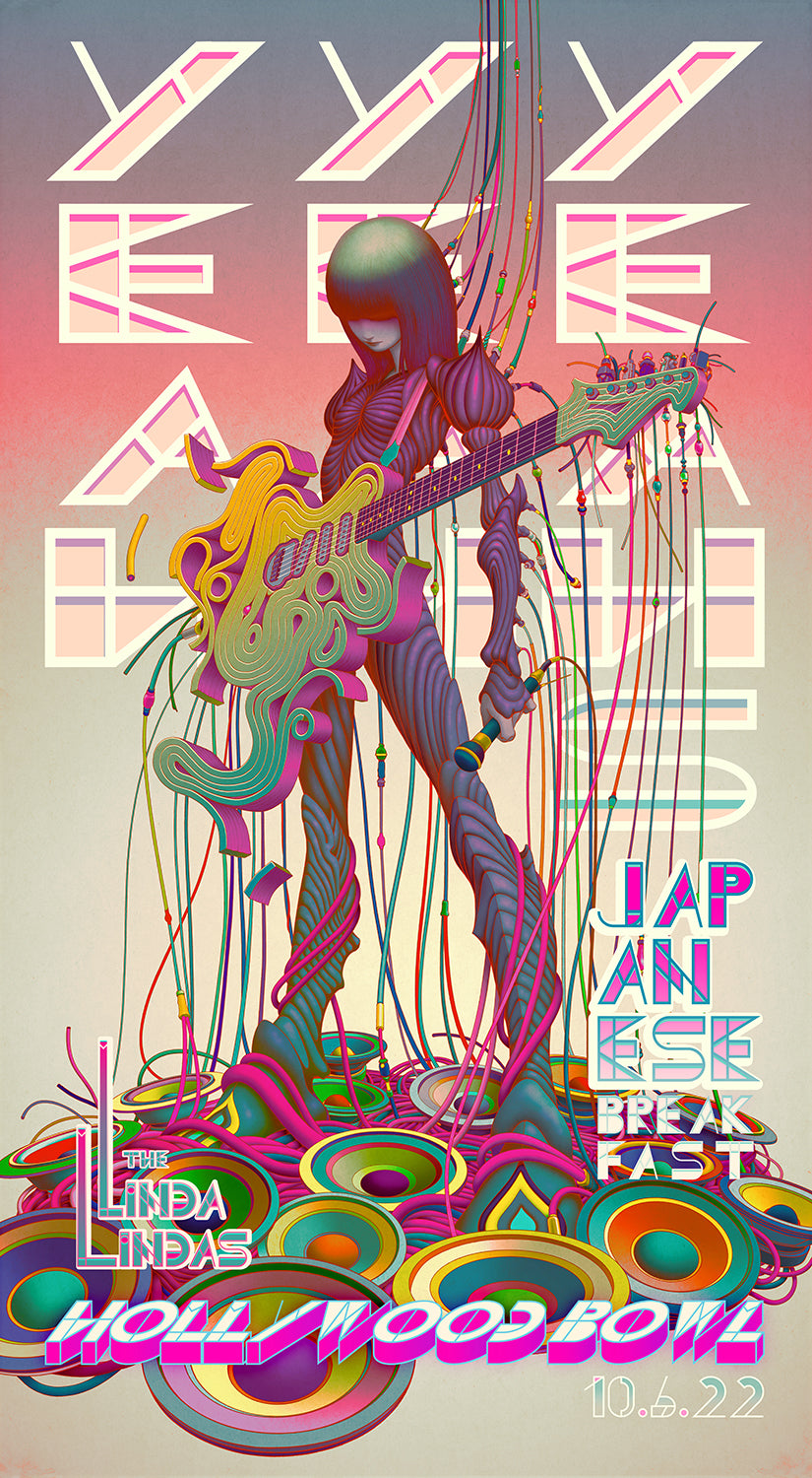 Yeah Yeah Yeahs Hollywood Bowl Poster